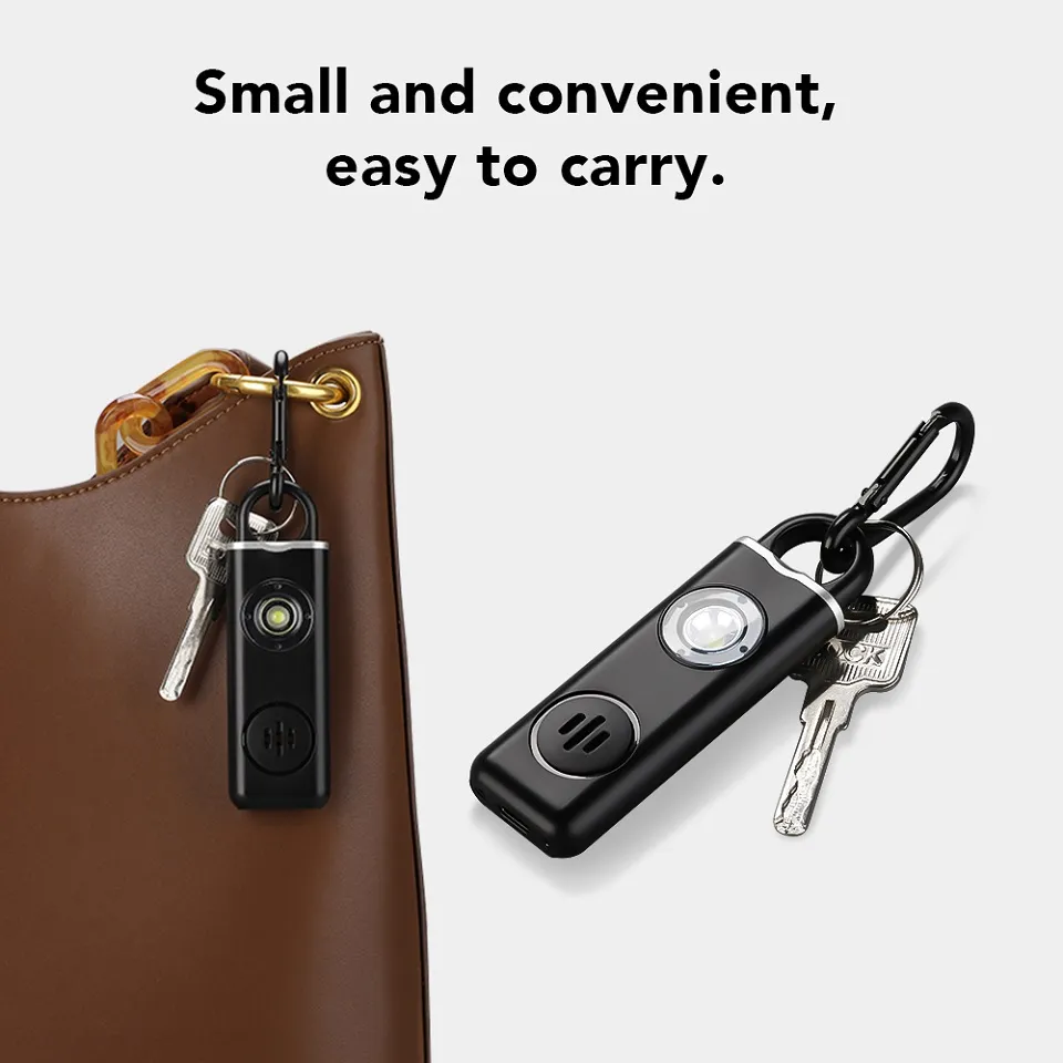 130dB Alarm samoobrony przenos – Personal Alarm Keychain recenzja i cena